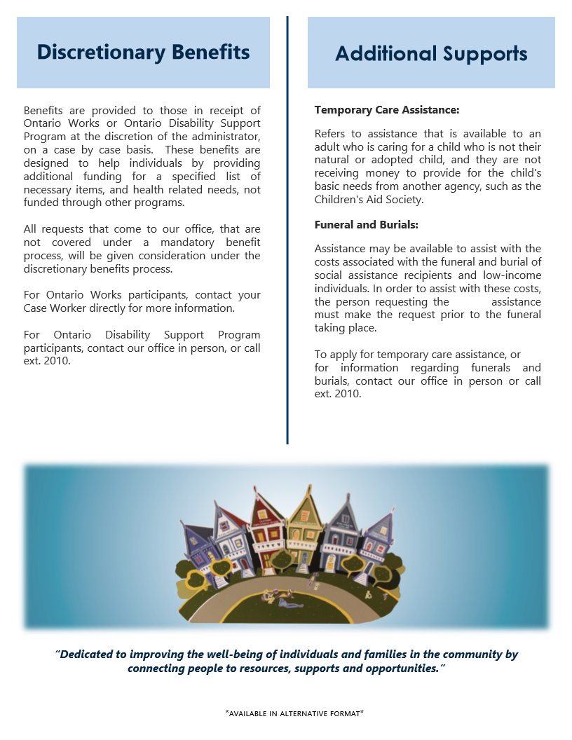 Ontario Works brochure, page 2